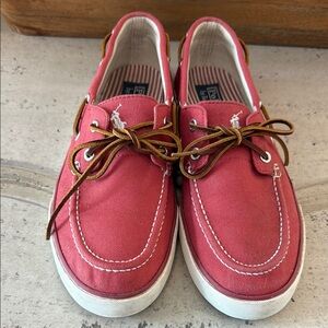 Polo by Ralph Lauren Men's red Boat Shoes